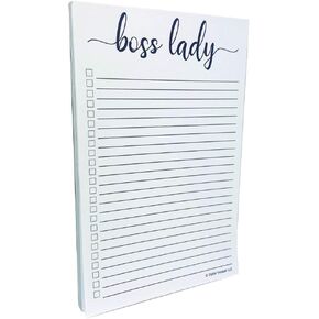 Boss Lady Gifts for Women - Tear Off Things to Do List Notepad - Daily Checklist, Memo Note Pad, Shopping, Appointment, Schedule, Planner, Reminder List