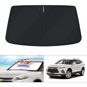 KUST Windshield Sun Shade for 2019-2024 Chevrolet/Chevy Blazer Accessories Window Sunshade Sun Visor Protector Foldable Blocks UV Rays Keep Your Car Cooler