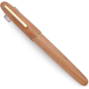 JINHAO 9036 Natural Wood Fountain Pen Handmade Ink Pen (Medium Nib 0.7mm, Oak Wood)