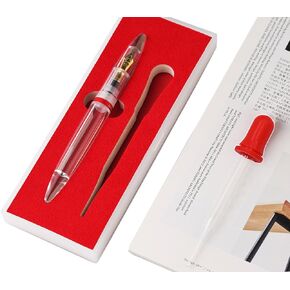 قلم حبر Majohn M2 Eye Dropper، تخزين حبر ذو سعة كبيرة، مجموعة أقلام كتابة رفيعة للمكتب/الأعمال/الطلاب/التوقيع