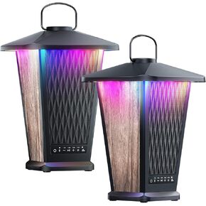 Bluetooth Speaker, 80W Outdoor Waterproof Wireless Speaker with Punchy Bass & Beat-Driven Lights Show, Multi-Sync up to 100 Speakers, Big Loud Surround Stereo Sound System for Party/Pool/Patio, 2 Pack in Kuwait
