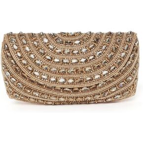 Aheli Clutch Purses for Women Wedding Handmade Evening Handbags Party Bridal Clutch (C95)