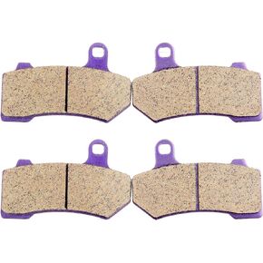 ECCPP Brake Pads Fits FLHTCU Ultra Classic Electra Glide 2008-2022, FLHR Road King FLHX Street Glide 2008-2022, Front and Rear Braking Pads Kits Set