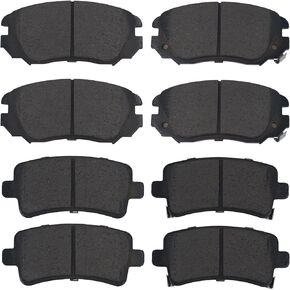 Ceramic Front Rear Brake Pads set fit for Buick Allure 2010,for Buick Lacrosse 2011-2016,for Buick Regal 2011-2017,for Malibu 2013-2016,for Impala 2014-2020,for SAAB 9-5 2011