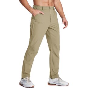 MAGCOMSEN Men's Hiking Pants Water Resistant Quick Dry Golf Pants Ripstop Lightweight Casual Wrok Pants 4 Pockets
