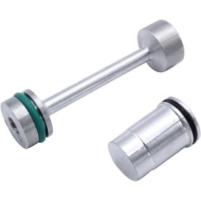 1 PC SHLPDFM Silver Barbell Oil Diverter Billet Aluminum Oil Restrictor Galley Plug Compatible with GM Gen III & IV LS Series Engines LS1 LS2 LS3 4.8L 5.3L 6.0L 6.2L LM7 LR4 L59