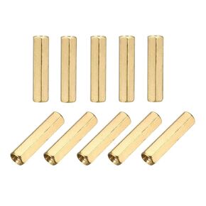 uxcell M3x20 Female-Female Hex Brass PCB Motherboard Spacer Standoff for FPV Drone Quadcopter, Computer & Circuit Board 25pcs