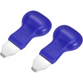 uxcell Watch Back Cover Opener, Case Remover Tools, 9mm Width Case Pry Battery Remover Repair Replacing Watchmaker Tools, Blue 2 Pcs