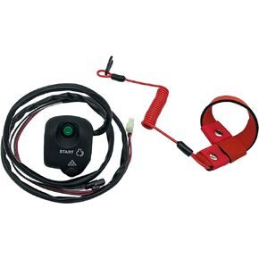 M MATI Handlebar Start Stop Kill Switch Box Aassy & Safety Lanyard for Yamaha WaveRunner GP760 GP800 GP1200 XL760 XL800 XL1200 XLT800 XA800A GP7-68310-01-00