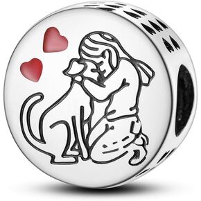 NARMO S925 Sterling Silver Charms Hamsa Charm for Pandora Bracelets Cross Charms for Bracelets Perfume High Heels Dangle Charms Silver Charms for Women