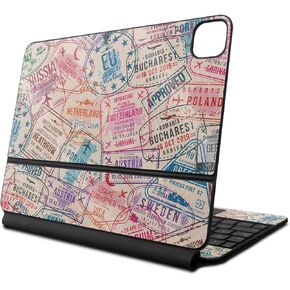 Glossy Glitter Skin Compatible with Apple Magic Keyboard for iPad Pro 13‑inch (M4) 2024 - Ive Been Everywhere - 3M Vinyl Protective Decal Cover - Easy to Apply | Crafted in The USA by MightySkins