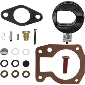 439070 Outboard Carb Kit with Float for 1980-2001 Johnson Evinrude 398450 390990 3 4 5 8 HP