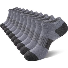 eallco 10 Pairs Ankle Socks Men Running Low Cut Socks Comfort Breathable Cushioned Casual in Kuwait