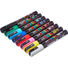 Posca UNI Set PC 5M Basic – Pack of 8 Markers