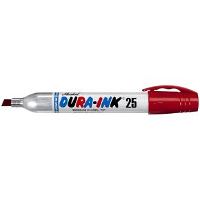 Markal 96223 Dura-Ink 25 Permanent Ink Marker with Chisel Tip, King Size, Black (Pack of 12)