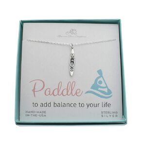 Kayak Charm Pendant. Kayak Necklace in Sterling Silver for Her. Kayaking Gifts. Kayak Jewelry.