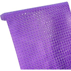 JINR Solid Color Embossed Diamond Light Pink Faux Leather Sheets, 12"X53" PU Fabric for Earrings Bows Handbag Sewing Crafts