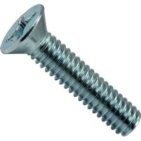 014973457204 Phillips Flat Machine Screws, 12-24 x 1, Piece-25