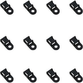 100 Pcs Saddle Type Cable Tie Bracket Plastic Tie Fixing Seat For Fixing Wires and Cables in A Regular Manner