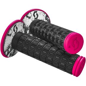 SCOTT 269305-1254 Mellow + Donut Motocross Grips, Black/Pink