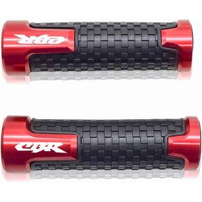 7/8" 22mm Motorcycle Handlebar Grip, Fit with Honda CBR60F CBR125R CBR150R CBR250R CBR400 NC23 NC29 CBR600 F2 F3 F4 F4i CBR600RR CBR900RR CBR954RR CBR1000RR (Red)