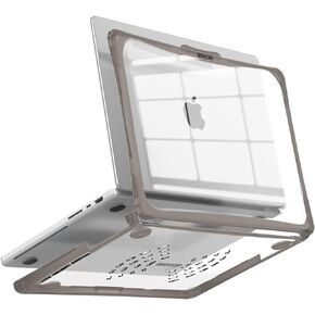 IBENZER Hexpact Case for 2024 2023 MacBook Pro 14 Inch Case M3 A2918 A2992 M2 A2779 M1 A2442 Pro Max(2024-2021), Heavy Duty Protective Case with Screen Lock for Mac Pro 14 Touch ID, Gray, HPE-T14-SRL