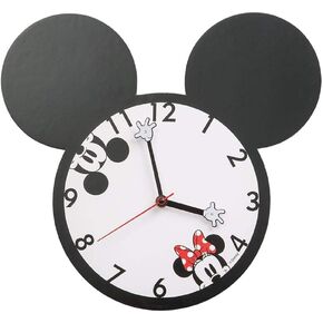 Vandor Disney Mickey & Minnie Mouse Shaped Deco Wall Clock