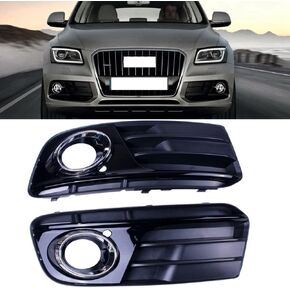 Fog Light Lamp Bumper Covers Grille Bezel RH LH Compatible for Audi Q5(8R) MK1 2013-2017 Replaces 8R0807682JBJI 8R0807681MBJI Replaces AD8222133 AD8222134 AU1038123/AU1039123