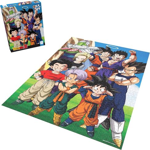 أحجية الصور المقطوعة المكونة من 1000 قطعة من Dragon Ball Z "Buu Saga" | أحجية الرسوم المتحركة القابلة للتجميع تتميز بأعمال فنية لمحاربي DBZ الأسطوريين الخارقين | بضائع Dragon Ball Z المرخصة رسميًا in Saudi Arabia