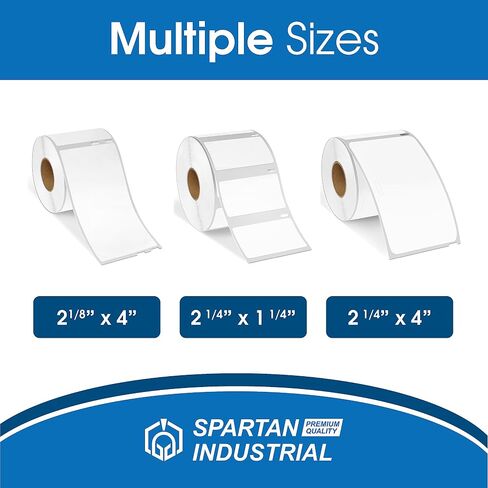 Spartan Industrial - ملصقات بديلة متوافقة لملصقات الاسم DYMO 30857-2-1/4" X 4" (10 عبوات) in Kuwait