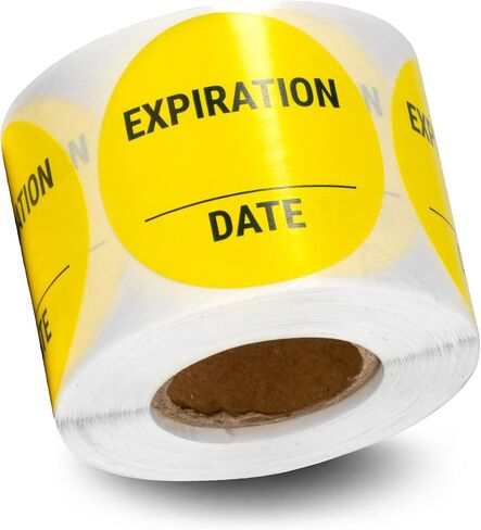 300 Use by Labels, 1.5 inch, Circle Dot Use by Date Stickers for Expiration Date/Service/Shelf Life/Food Safety - 1 Roll of Food Prep Labels in Saudi Arabia