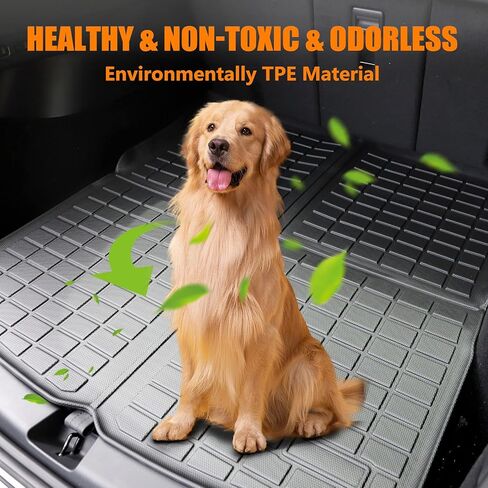 Floor Mats for Tesla Model Y 5-Seat 2019-2024, TPE All Weather Floor Mat 3D Front Cargo Liner and Rear Trunk Mat Tesla Model Y Floor Mats 2023, Automotive Floor Mats(Full Set 6 PCS) in Saudi Arabia
