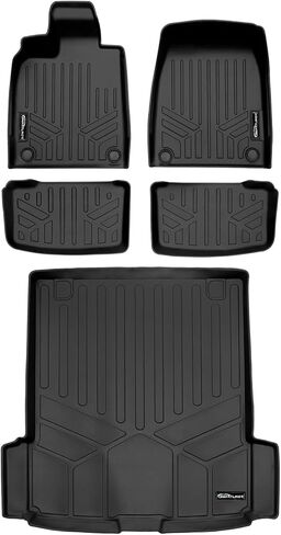 مجموعة سجادات أرضية SMARTLINER تناسب جميع الأحوال الجوية وبطانة شحن باللون الأسود متوافقة مع 2022-2023 Audi e-tron GT/Audi RS e-tron GT in Kuwait