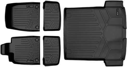 مجموعة سجادات أرضية SMARTLINER تناسب جميع الأحوال الجوية وبطانة شحن باللون الأسود متوافقة مع 2022-2023 Audi e-tron GT/Audi RS e-tron GT in Kuwait