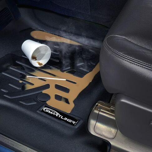 مجموعة سجادات أرضية SMARTLINER تناسب جميع الأحوال الجوية وبطانة شحن باللون الأسود متوافقة مع 2022-2023 Audi e-tron GT/Audi RS e-tron GT in Kuwait