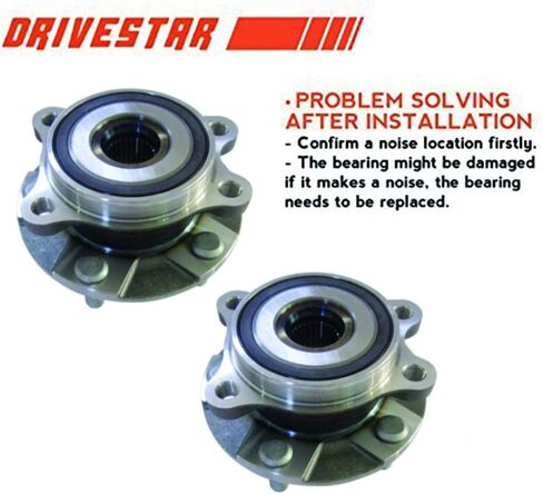 DRIVESTAR 513275 Front/Rear Wheel Hub & Bearing Assembly for Ford 2011-15 Edge/09-18 Flex/10-18 Taurus/14-18 Police Sedan, 2010-16 Lincoln MKS/10-19 MKT/11-15 MKX 2WD AWD(Pair) in Saudi Arabia