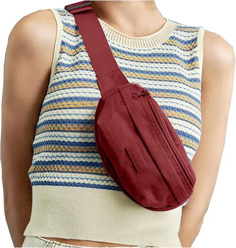 Multi-color Fanny Packs for Women Fashionable Belt Bag Waist Bag Phone Belt Running Bag Womens Crossbody Water Resistant Hiking Running Walking Bag Waterproof Designer Fanny Pack for Men Purple in Saudi Arabia
