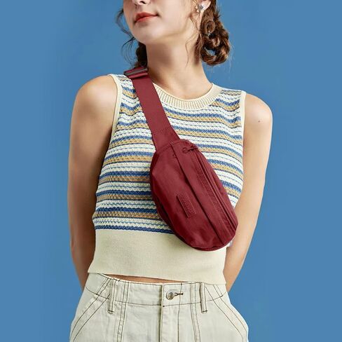 Multi-color Fanny Packs for Women Fashionable Belt Bag Waist Bag Phone Belt Running Bag Womens Crossbody Water Resistant Hiking Running Walking Bag Waterproof Designer Fanny Pack for Men Purple in Saudi Arabia