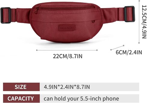 Multi-color Fanny Packs for Women Fashionable Belt Bag Waist Bag Phone Belt Running Bag Womens Crossbody Water Resistant Hiking Running Walking Bag Waterproof Designer Fanny Pack for Men Purple in Saudi Arabia