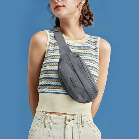 Multi-color Fanny Packs for Women Fashionable Belt Bag Waist Bag Phone Belt Running Bag Womens Crossbody Water Resistant Hiking Running Walking Bag Waterproof Designer Fanny Pack for Men Purple in Saudi Arabia