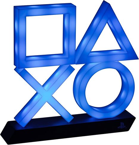 Paladone Playstation 5 Icons Light PS5 XL - إضاءة غرفة الألعاب التفاعلية للألوان والصوت - أزرق in Kuwait