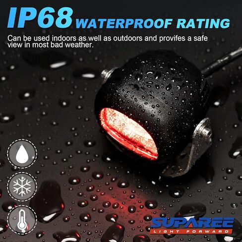 SUPAREE LED ضوء ستروب للرافعة الشوكية الأحمر، 3000LM أحمر حديث محمول قابل للتعديل LED خط مستقيم رافعة شوكية ضوء السلامة، مستودع رافعة شوكية أضواء تحذير المنطقة الخفيفة (30W، DC 12-80V) in Kuwait