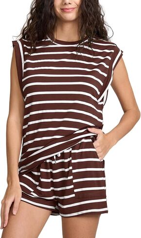2 Piece Lounge Sets for Women Summer Matching Pajama Sets Outfit Cap Sleeve T Shirt Shorts Loungewear Tracksuits Sets in Saudi Arabia