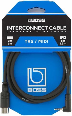 بوس BMIDI-5-35 نوع A 3.5 ملم TRS إلى ذكر 5 دبوس DIN MIDI كابل - 5 قدم in Kuwait
