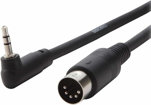 بوس BMIDI-5-35 نوع A 3.5 ملم TRS إلى ذكر 5 دبوس DIN MIDI كابل - 5 قدم in Kuwait