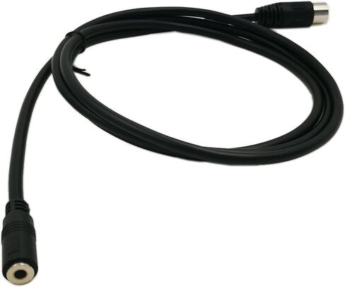 zdyCGTime 3.5mm(1/8in) TRS Stereo Female to 5-Pin Din Male Professional Premium Audio Adapter for Bang & Olufsen, Naim, Quad...Stereo Systems<1.5M> in Saudi Arabia