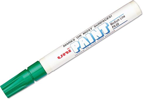 قلم طلاء زيتي من Uni-Paint PX-20، نقطة متوسطة، أخضر، عدد 1 in Saudi Arabia