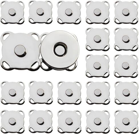 Zrwcvxy 20 Sets 14mm Plum Magnetic Sewing Snaps Buttons for Handbags, Purses, Clothes, Bags DIY Handmade Closure Buttons (Gold in Saudi Arabia