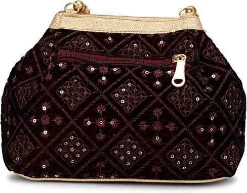 Potli Bag for Women, Evening Bags for Women Handbags, Embroidered Indian Ethnic Potli Bag for Women in Kuwait