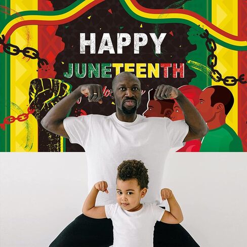 لافتة خلفية Juneteenth، ديكورات خلفية Juneteenth للحفلات، لافتة خلفية للتصوير الفوتوغرافي ليوم الحرية ليوم الاستقلال الأمريكي الأفريقي in Saudi Arabia